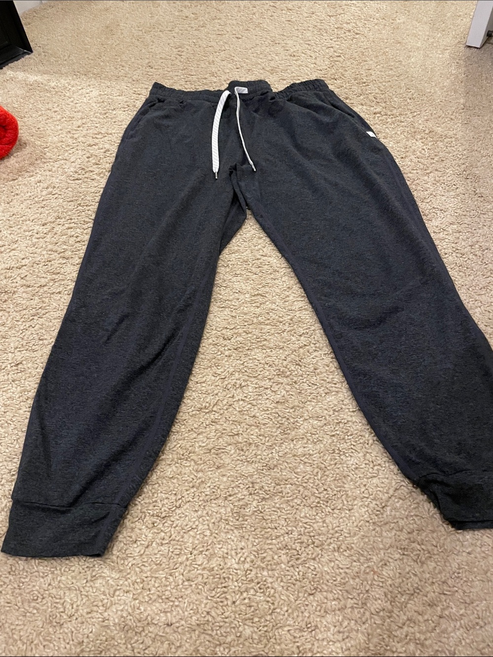 Vuori Dark Charcoal Drawstring Joggers